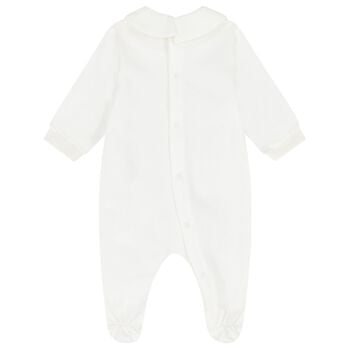 Ivory Christmas Teddy Bear Babygrow