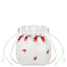 Girls Ivory Floral Satin Bag, 1, hi-res