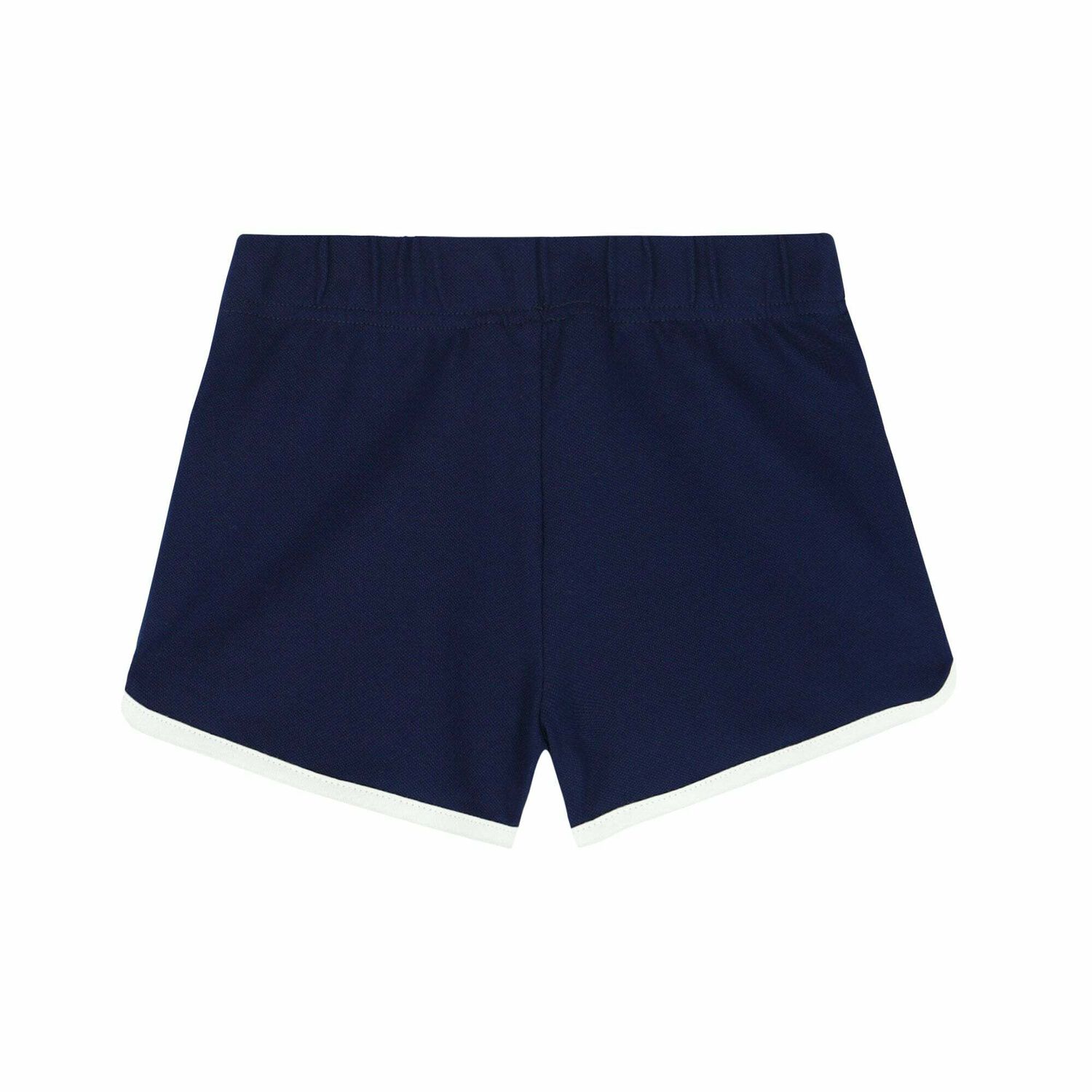 Girls Navy & White Logo Shorts, 1, hi-res image number null