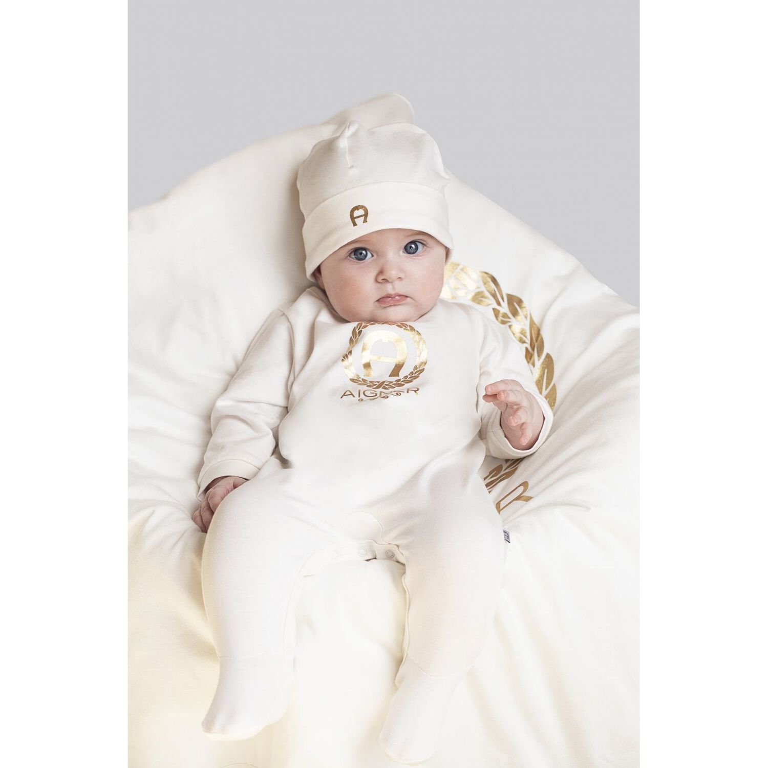 Ivory Logo Baby Hat, 1, hi-res image number null