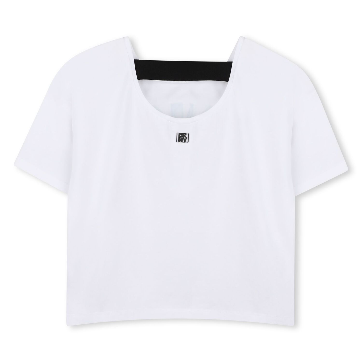 Girls White Logo T-Shirt, 1, hi-res