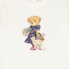 Baby Girls Ivory Polo Bear Tracksuit, 1, hi-res