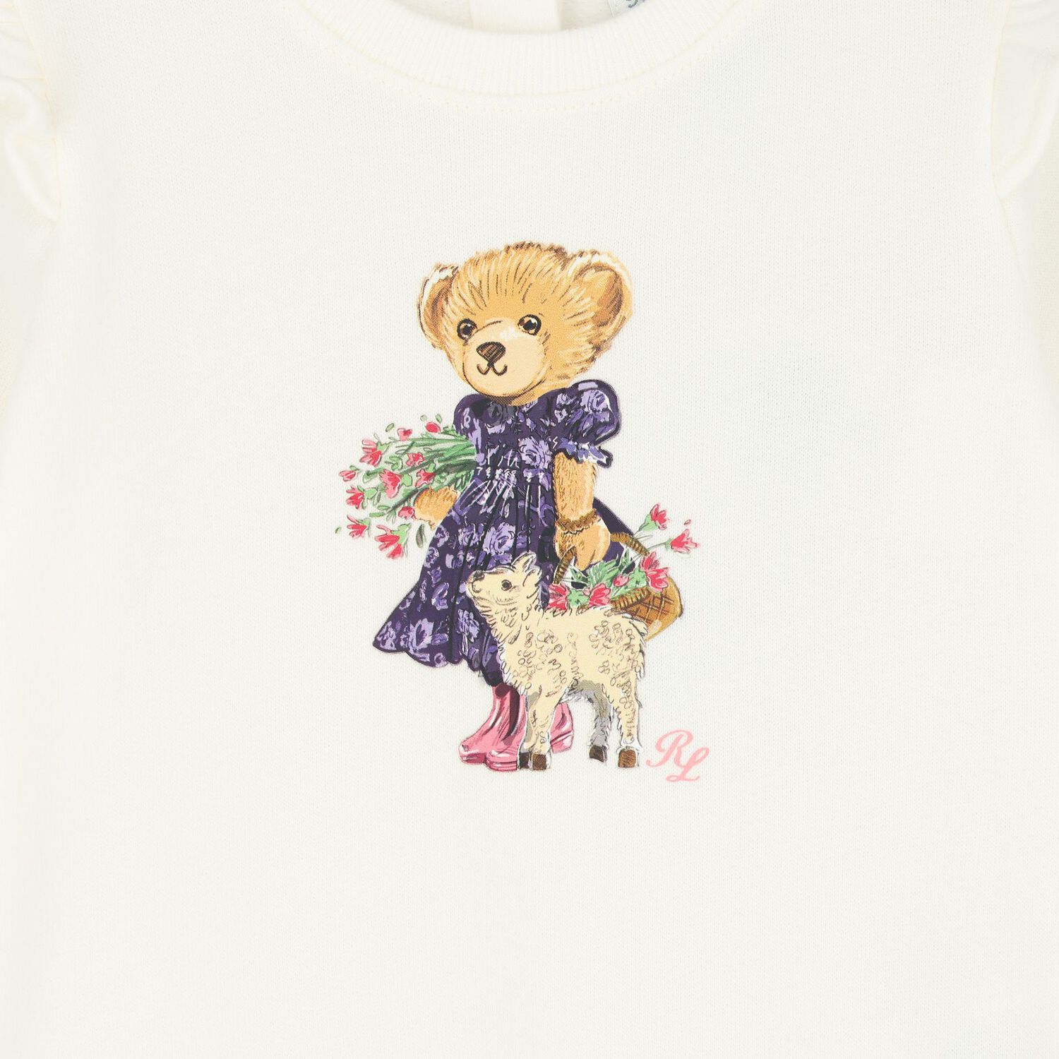 Baby Girls Ivory Polo Bear Tracksuit, 1, hi-res image number null