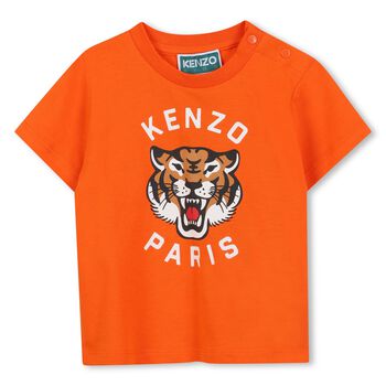 Younger Orange Tiger Logo T-Shirt
