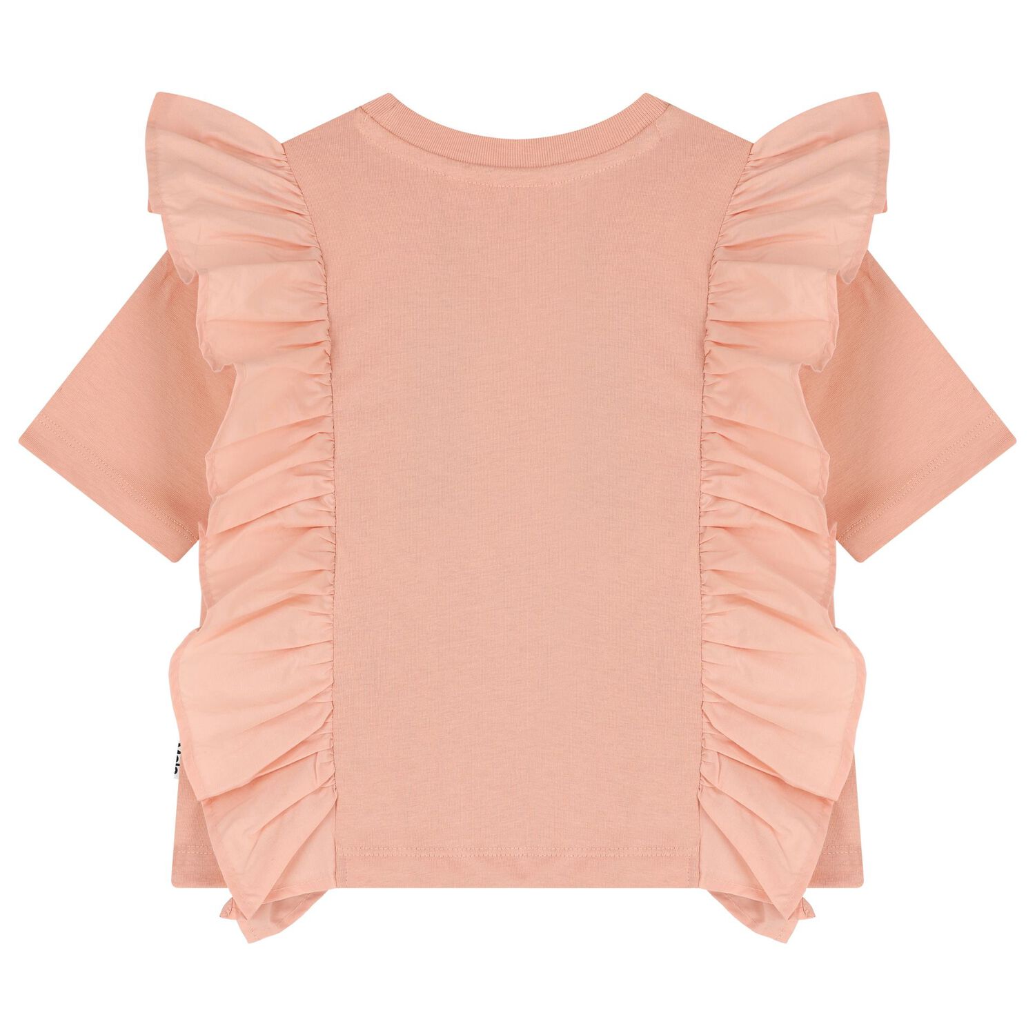 Girls Pink Ruffle T-Shirt, 1, hi-res image number null