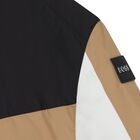 Boys Beige, Black & White Logo Windbreaker, 1, hi-res
