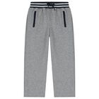 Boys Navy Blue & Grey Tracksuit ( 3 Piece ), 2, hi-res