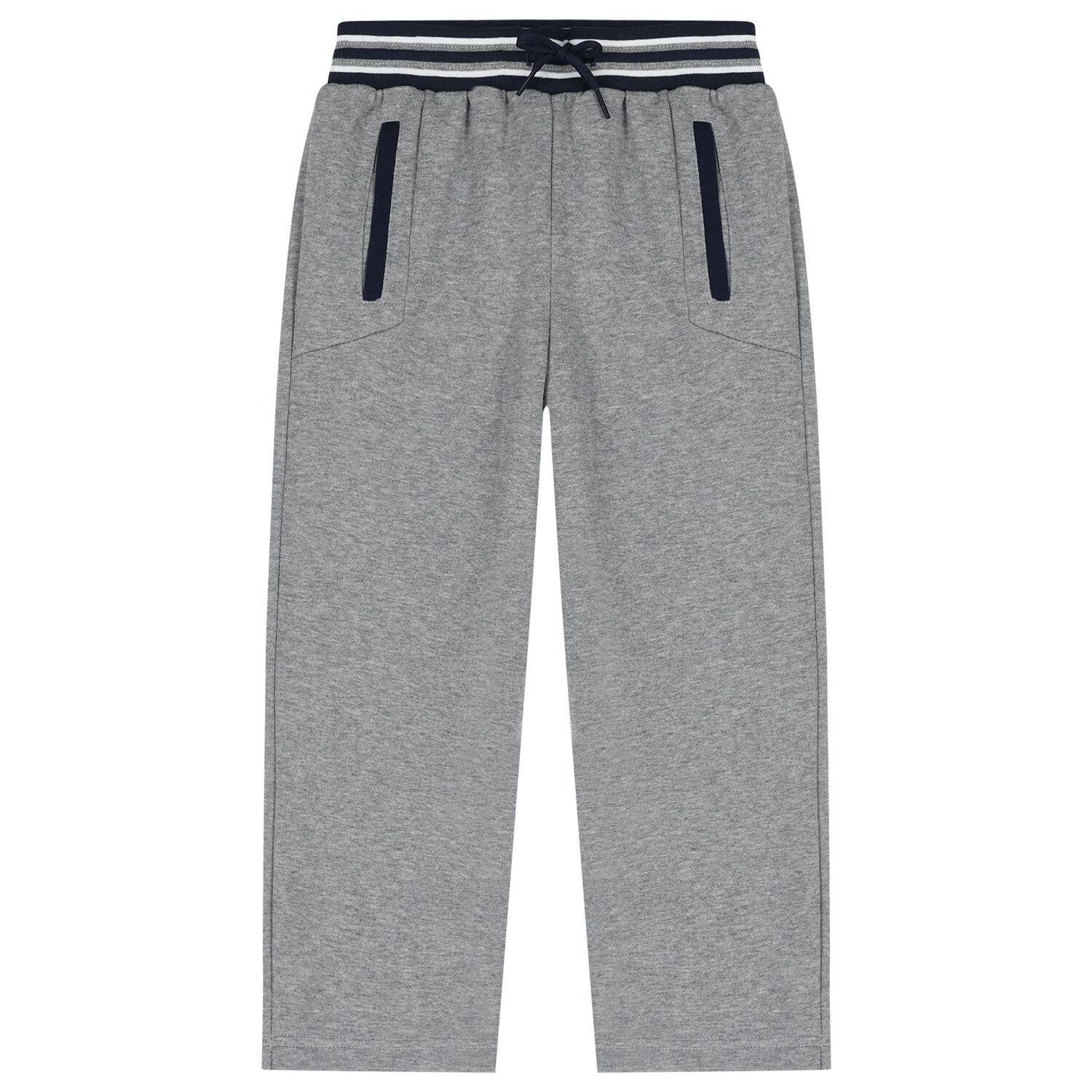 Boys Navy Blue & Grey Tracksuit ( 3 Piece ), 2, hi-res