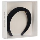 Girls Black Padded Headband, 1, hi-res