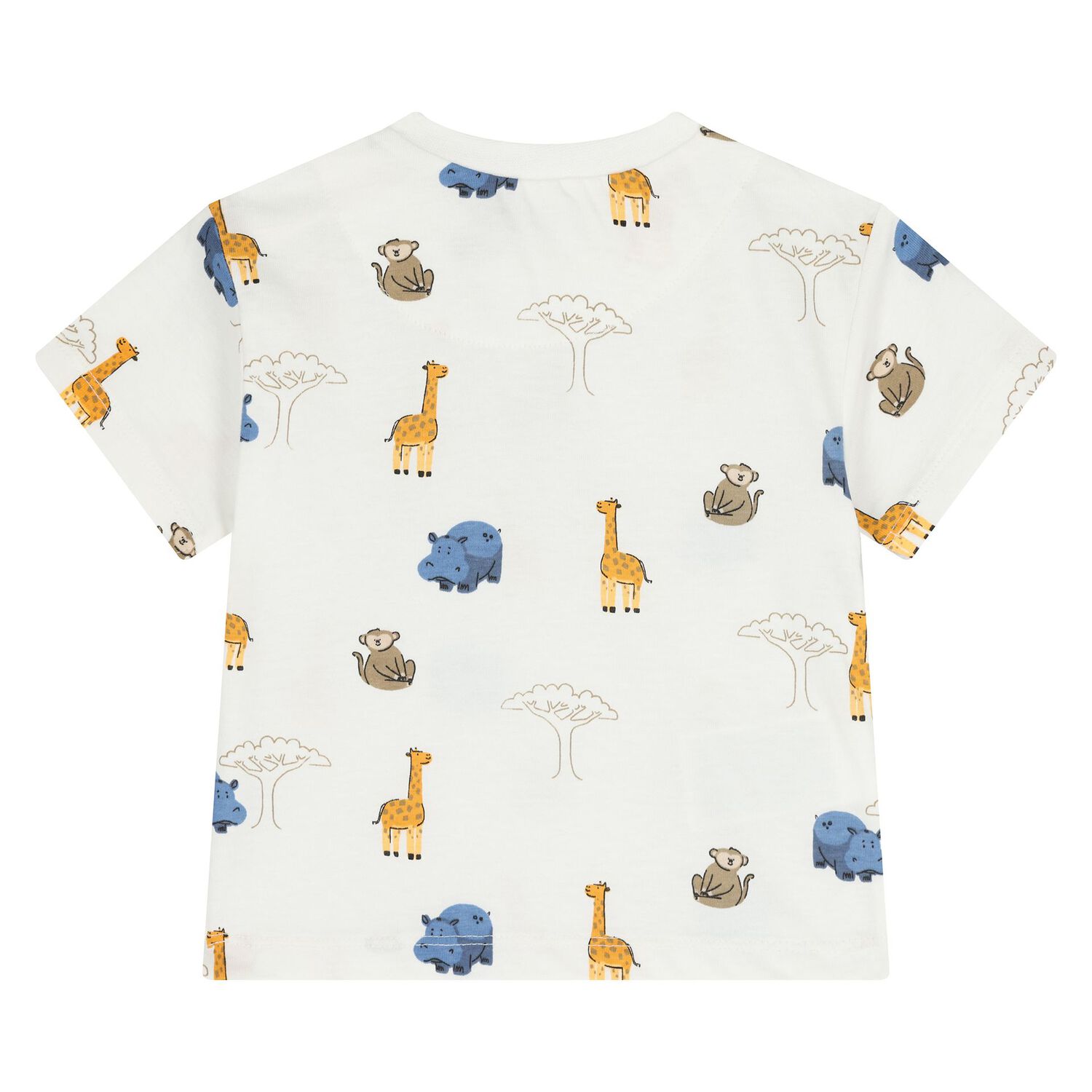 Younger Boys White, Orange & Blue Shorts Set, 2, hi-res