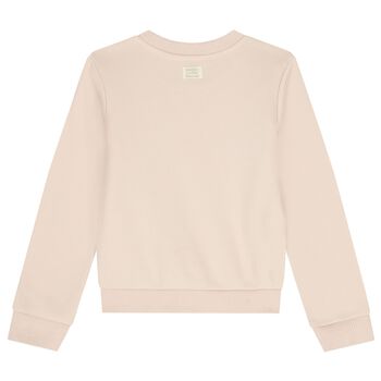 Girls Beige Butterfly Sweatshirt, 1 Girls Beige Butterfly Sweatshirt