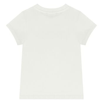Girls White Logo T-Shirt