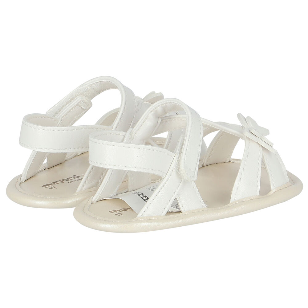 Mayoral Baby Girls White Pre-Walker Sandals | Junior USA