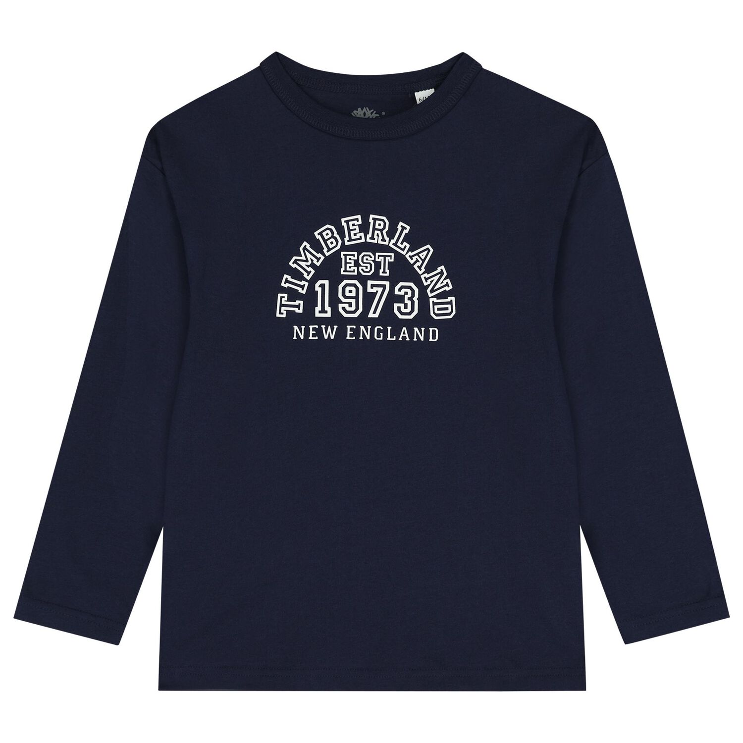Boys Navy Blue & White Long Sleeve Top ( 2-Pack ), 1, hi-res