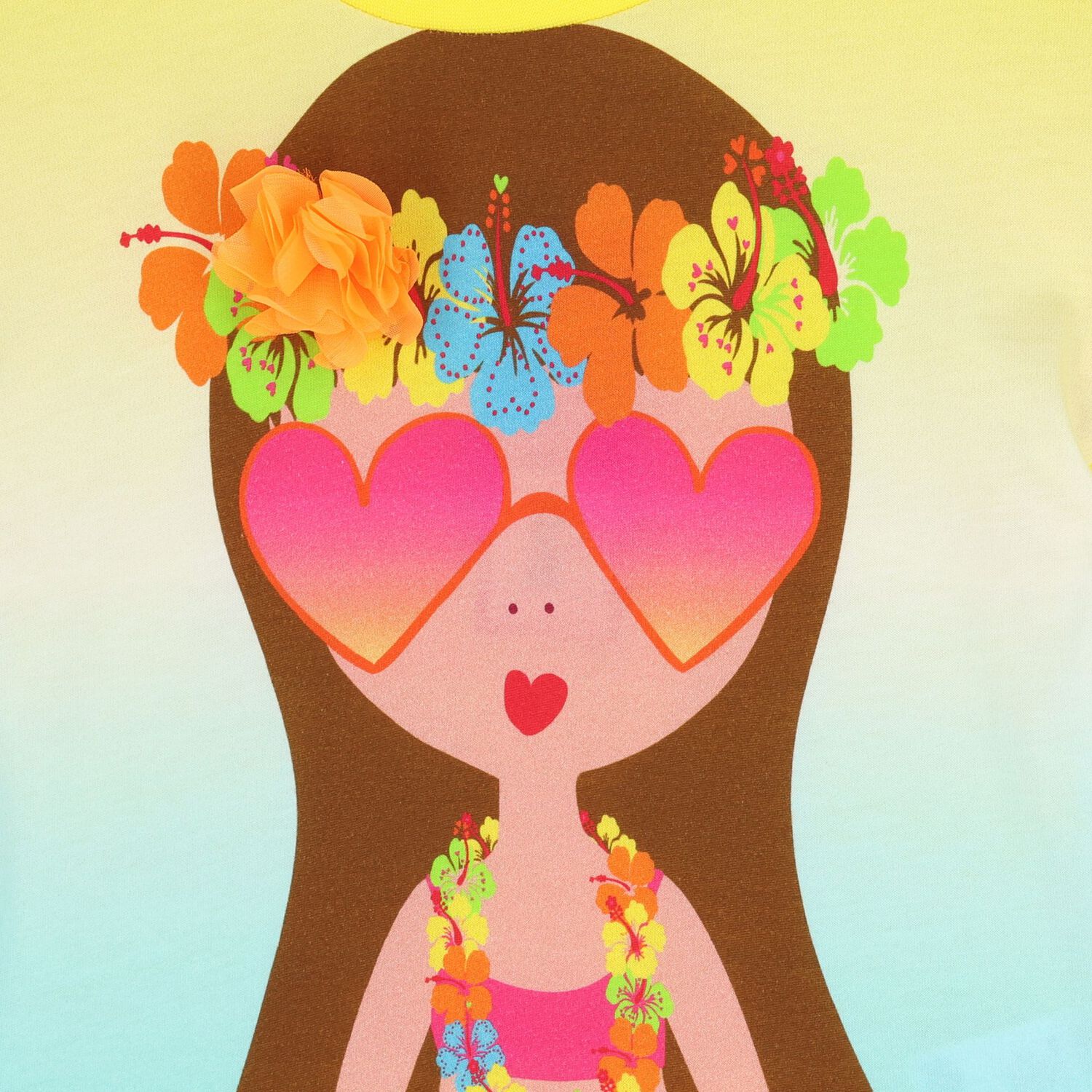 Girls Yellow & Blue T-Shirt, 1, hi-res