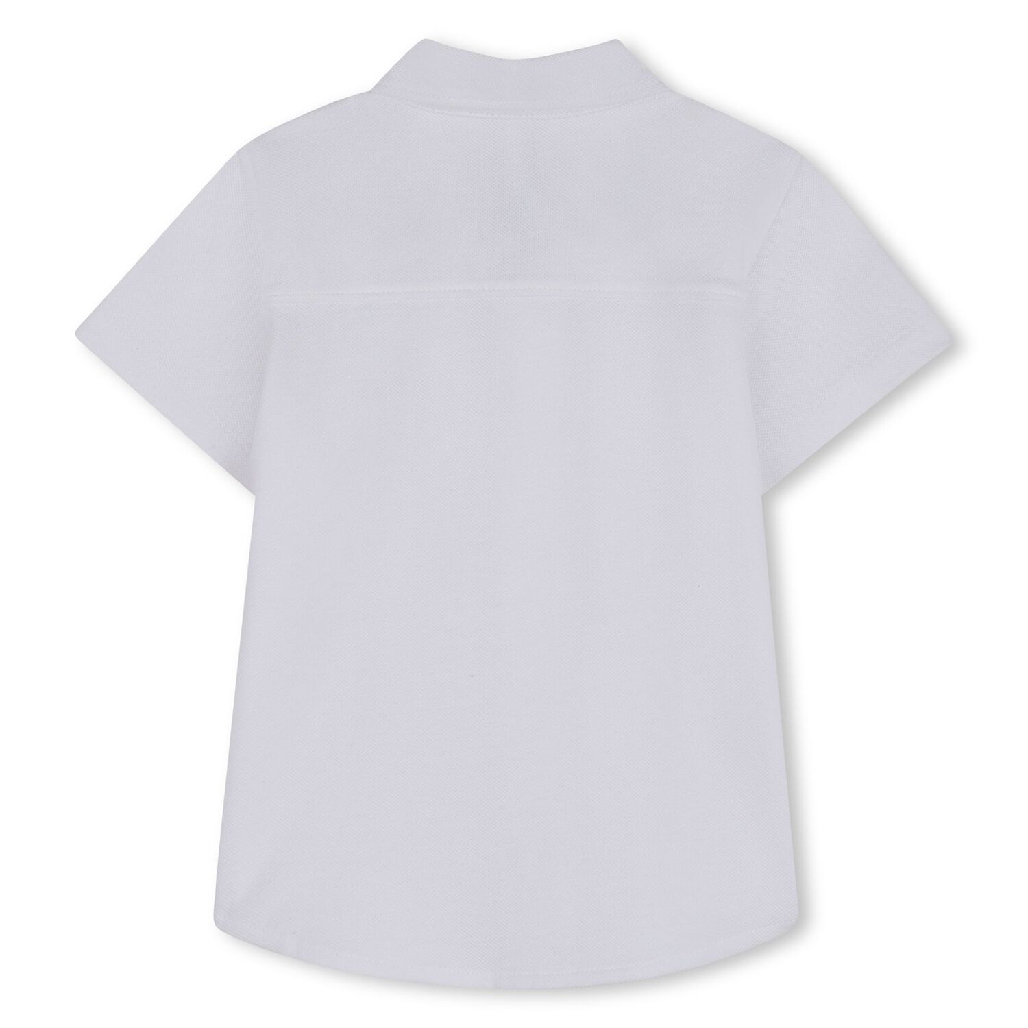 Younger Boys White Logo Shirt, 1, hi-res