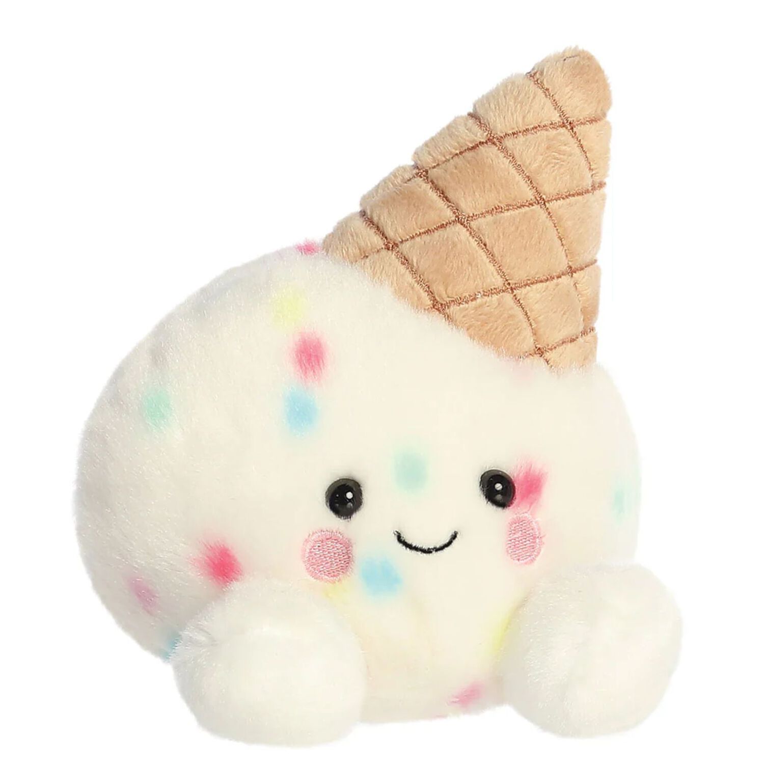 Palm Pals Ivory Sprinkle Ice Cream Soft Toy ( 13cm ), 1, hi-res