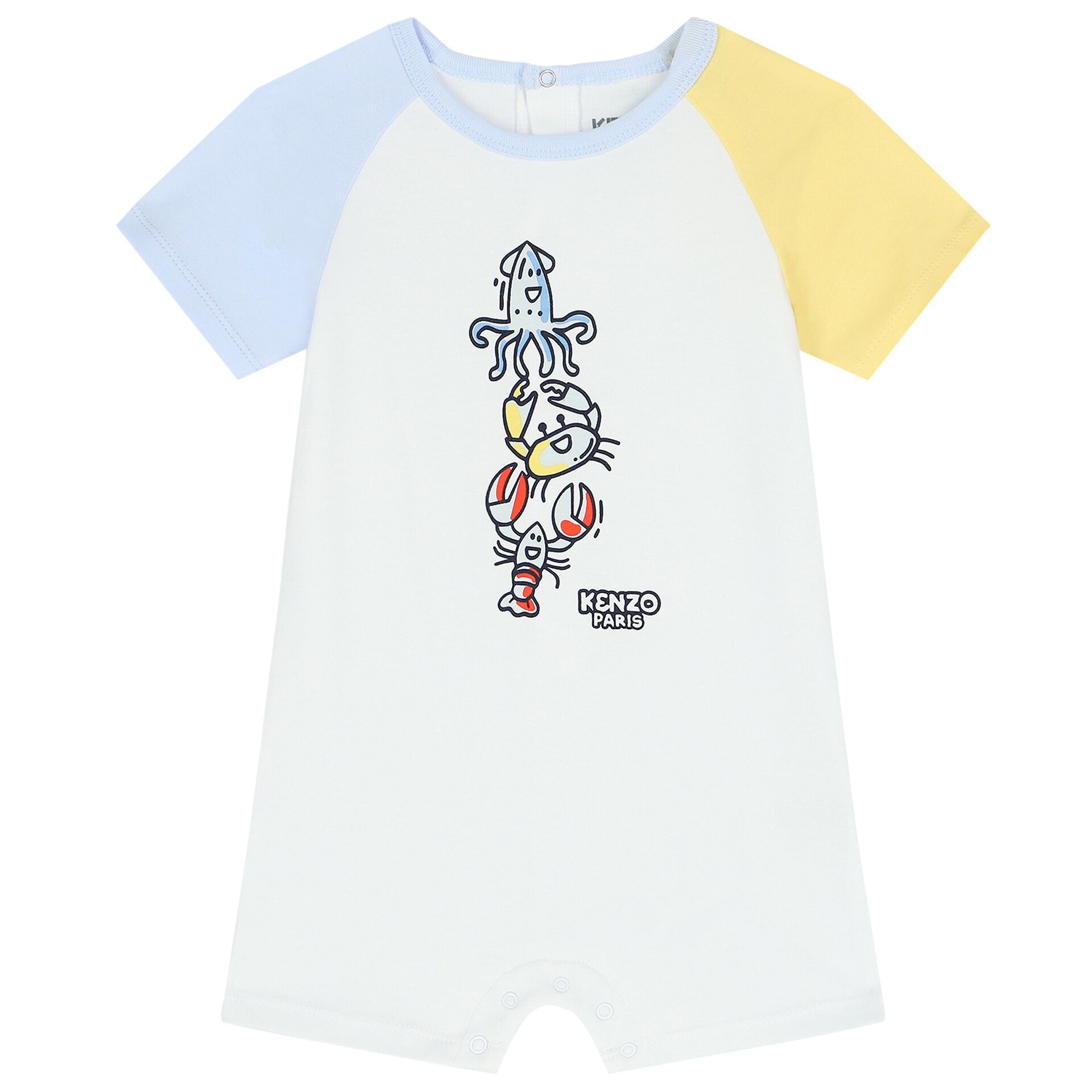 KENZO KIDS Baby Boys White Logo Romper Junior Couture USA