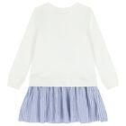 فستان بولو للبنات باللون الأبيض , 1, hi-res