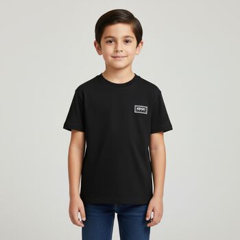 Boys Black Logo T-Shirt