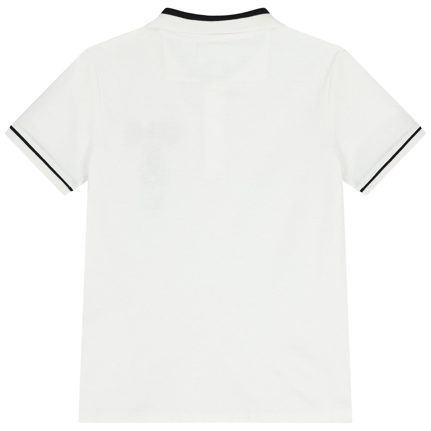 Boys White Teddy Bear Logo Polo Shirt, 1, hi-res