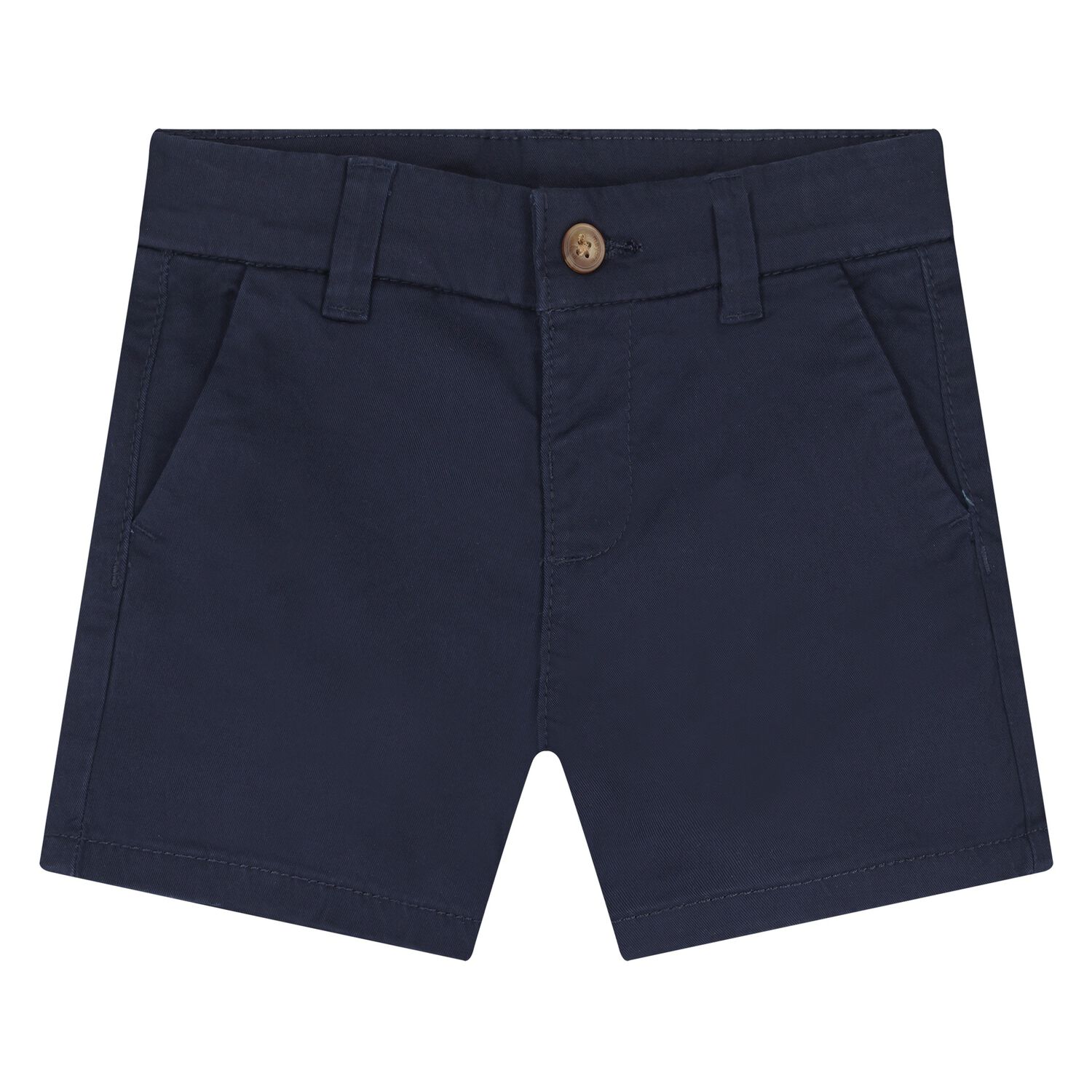 Younger Boys Navy Blue Chino Shorts, 3, hi-res image number null