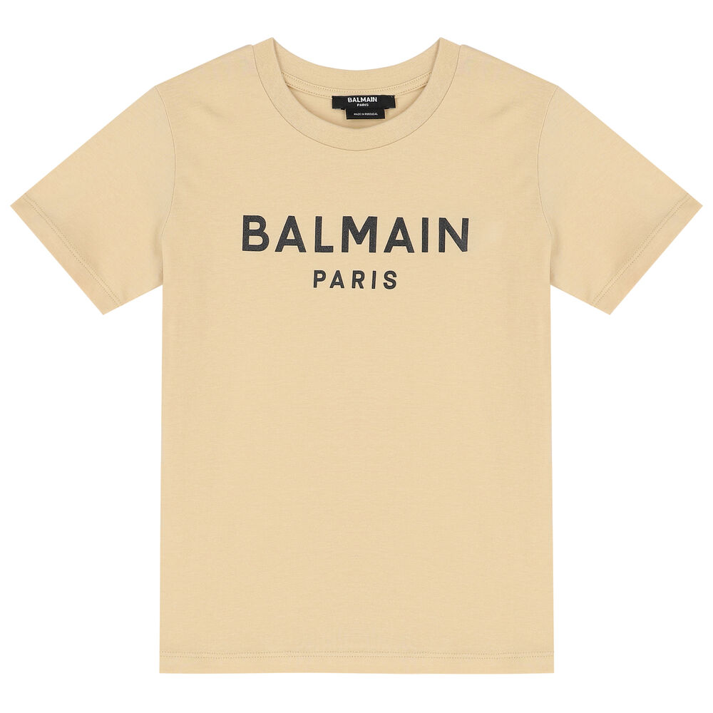Balmain Beige T-Shirt | Couture USA