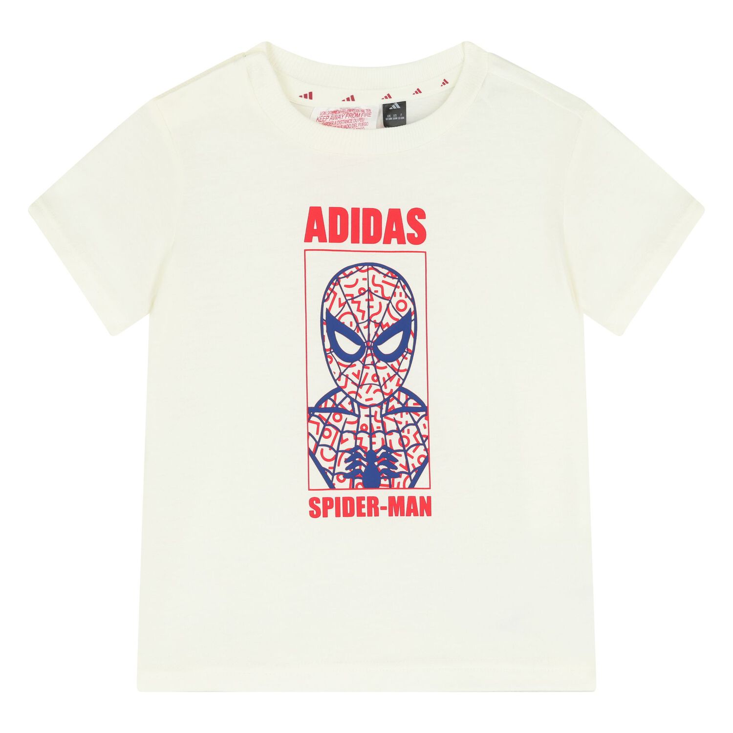 طقم شورت اولاد بشعار مارفل باللون الاحمر والعاجى , 1, hi-res