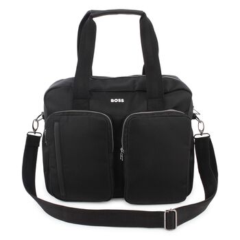 Black Logo Baby Changing Bag