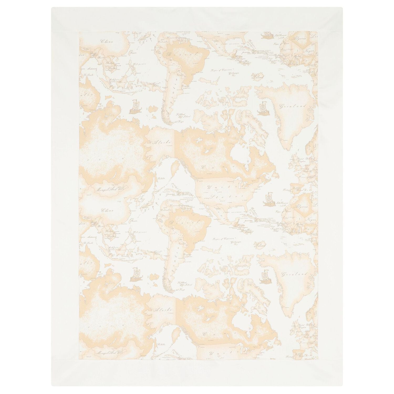 Ivory & Beige Geo Map Babygrow Gift Set, 1, hi-res