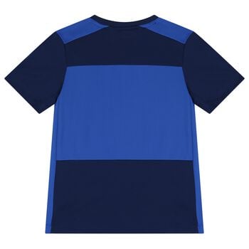 Boys Blue Logo Dri-Fit T-Shirt