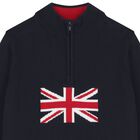 Boys Navy Blue Knitted Sweatshirt, 1, hi-res