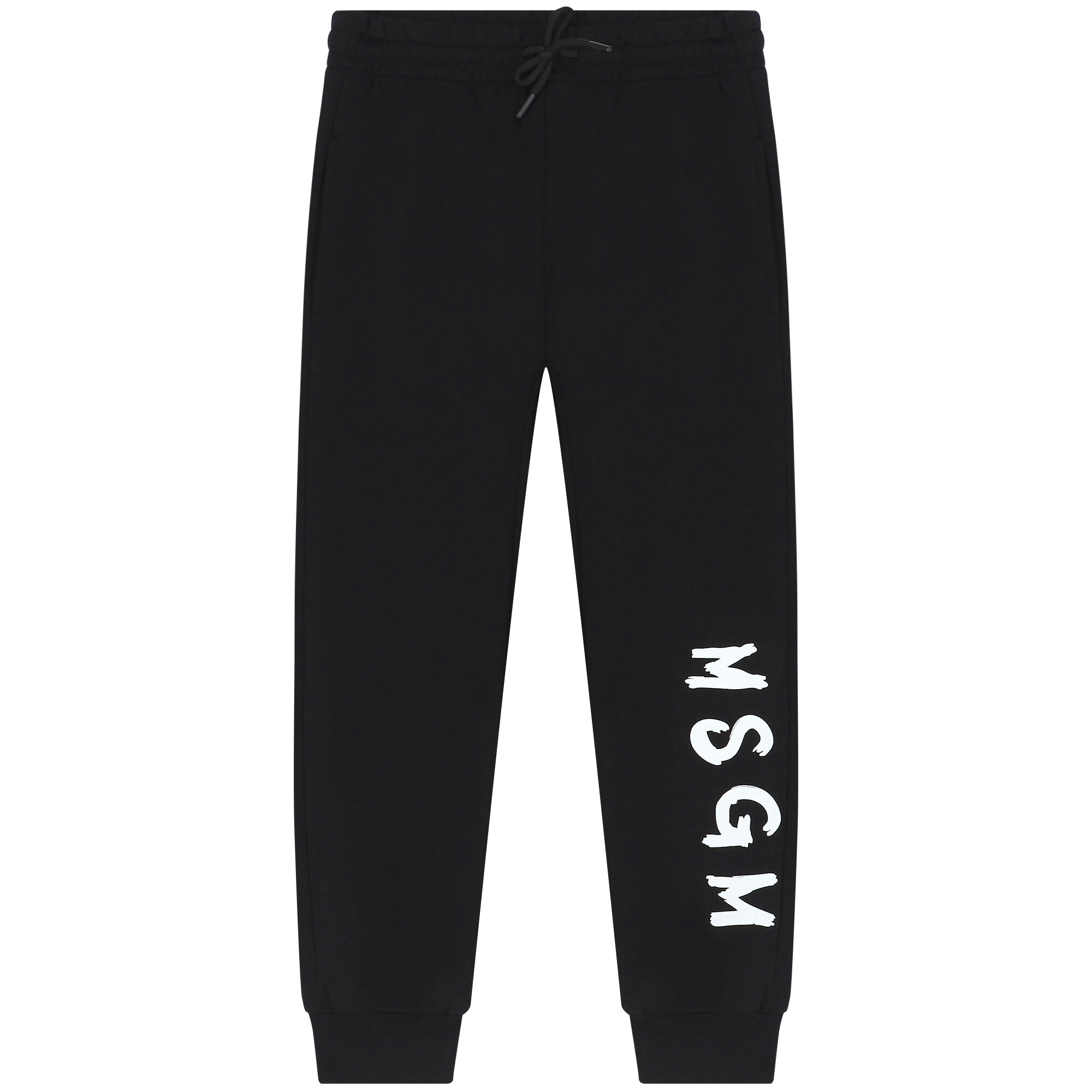 ボトムスその他 MSGM JOGGING PANTS WITH LOGO PRINT (2000MDP500_20000494) MSGM logo-print Cotton Joggers | Black | FARFETCH GE