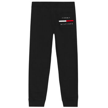 Boys Black Logo Joggers