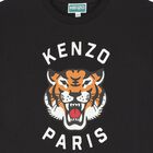 Boys Black Logo Tiger T-Shirt, 4, hi-res