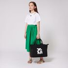 Girls Black Logo Tote Bag, 1, hi-res