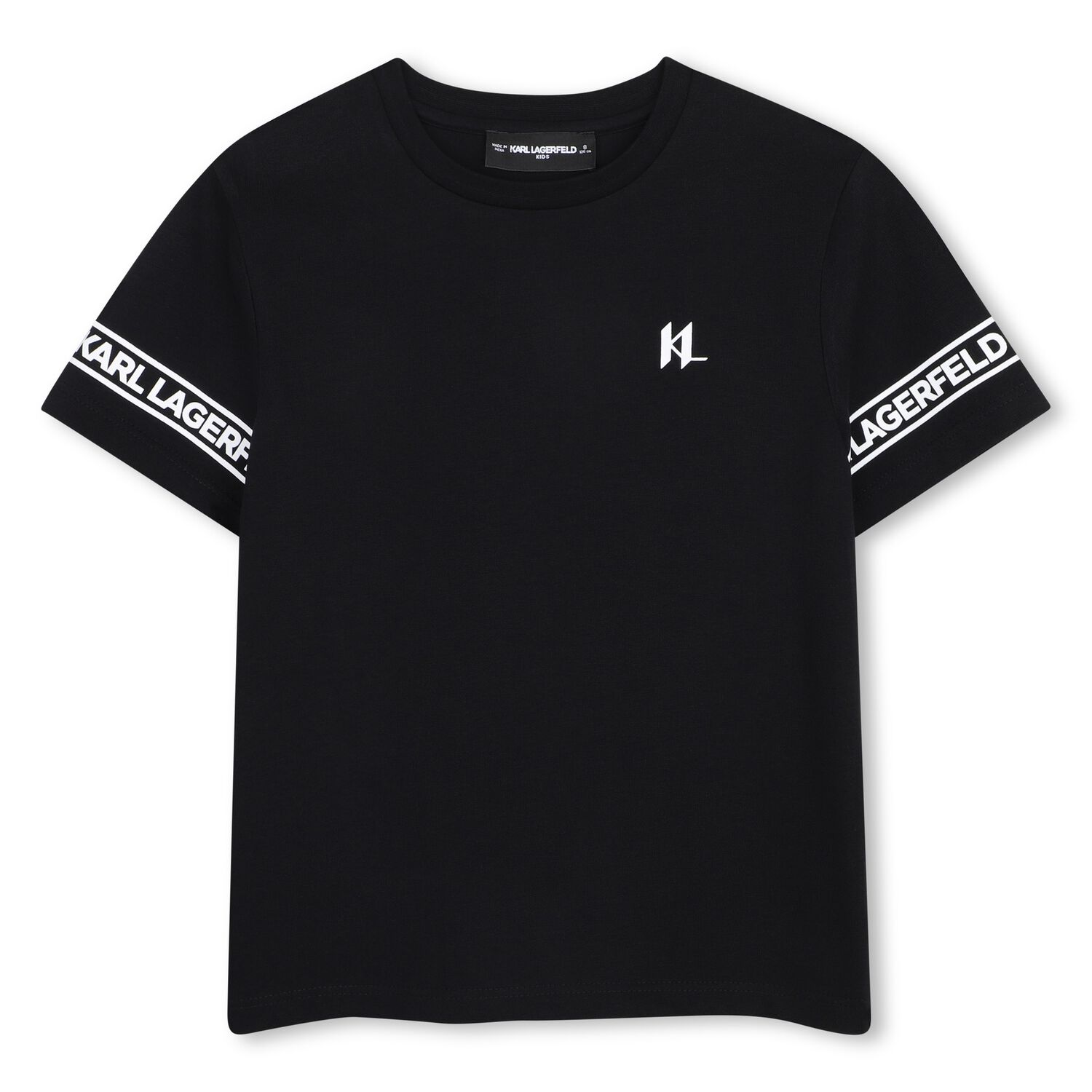 Boys Mini Me Black Logo T-Shirt, 2, hi-res