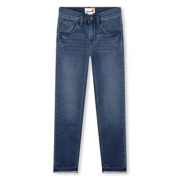 Boys Blue Logo Denim Jeans
