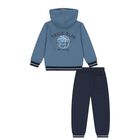 Boys Blue & Navy Blue Basketball Tracksuit, 1, hi-res