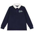Boys Navy Blue Logo Sweatshirt, 1, hi-res