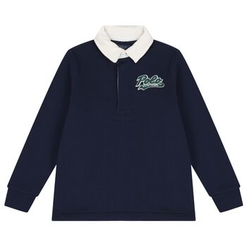 Ralph Lauren Boys Navy Blue Logo Sweatshirt, 1 Boys Navy Blue Logo Sweatshirt