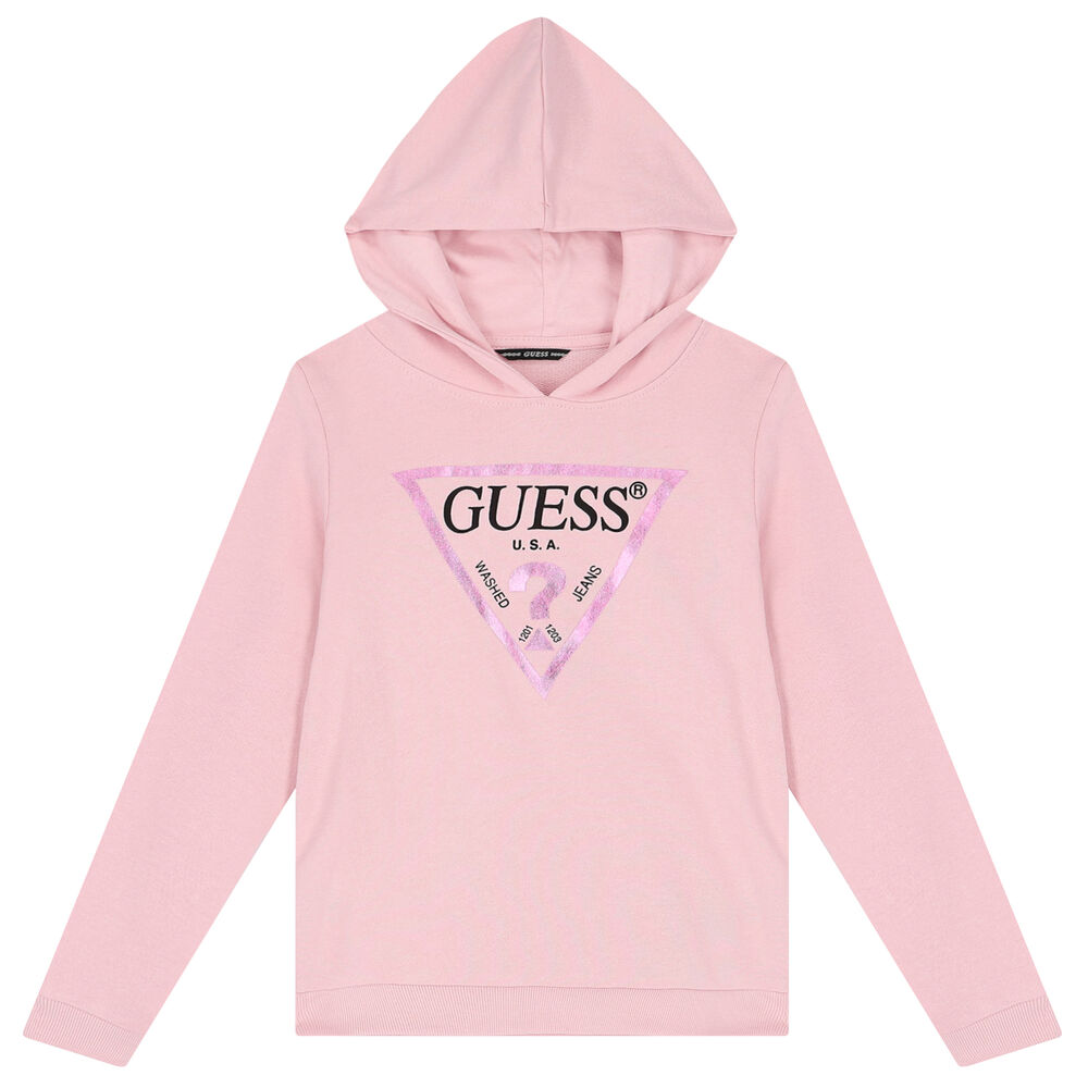 Guess HOODY ICON Pink - Free delivery
