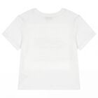 Boys White Logo T-Shirt, 1, hi-res