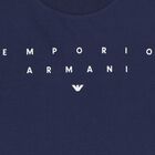 Boys Navy Blue, Ivory & Orange T-Shirts (3 Pack), 1, hi-res