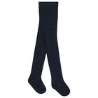 Younger Girls Navy Blue Tights, 5, hi-res