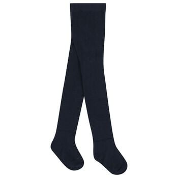 Younger Girls Navy Blue Tights