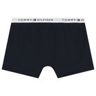 Boys Navy Blue, Grey & Burgundy Boxer Shorts ( 5-Pack ), 1, hi-res