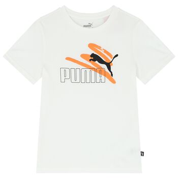 Boys White Logo T-Shirt