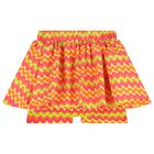 Girls Yellow & Orange Zigzag Skort Set, 1, hi-res