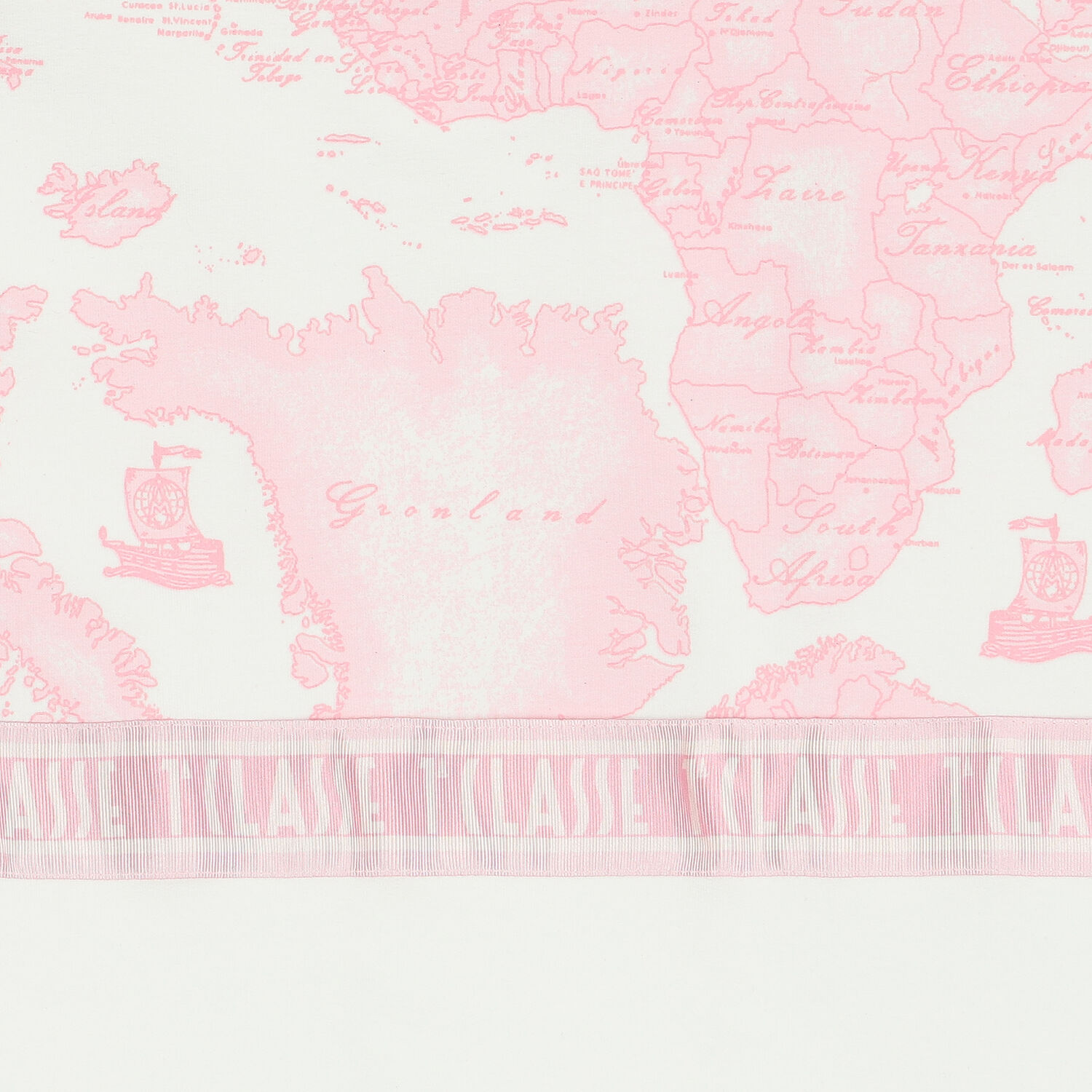 Ivory & Pink Geo Map Logo Blanket, 1, hi-res image number null